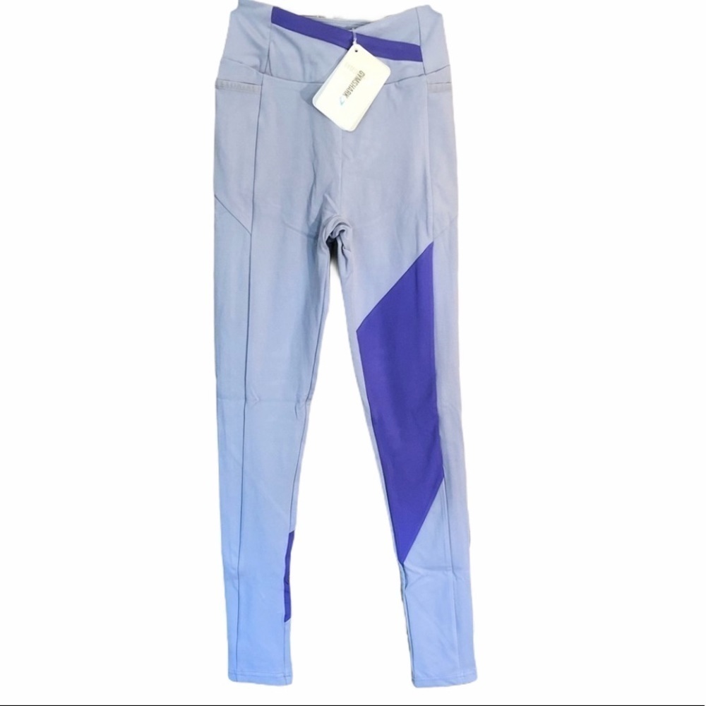 GYMSHARK Asymetric Steel Indigo Leggings